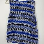 Kenar WOMAN BLUE & BLACK ABSTRACT DESIGN TANK 1X Photo 1