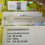 Bronx and Banco Izzy Sequin Feather Minidress yellow halter NEW size US 6 AU 10 Photo 9