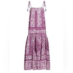 Farm Rio Lilac Sweet Garden Sleeveless Maxi Dress, Sweet Garden Lilac NWT Photo 2