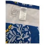 Ann Taylor Loft Beach Women Swimsuit 2-Piece Blue Floral Tankini Bikini Medium Photo 3