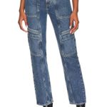 AGOLDE  Cooper Cargo Jeans in Regulation Medium Wash 100% Cotton Women's 27 Photo 0