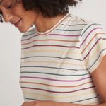 Marine layer  • rainbow stripe short sleeve tee Photo 2