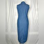 Karen Scott Sleeveless Button-Front Midi Classic Jean Shirt Dress (1087) Photo 2
