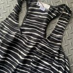Imaginary voyage stripped tank dress M boho black spring classic resort Size M Photo 2