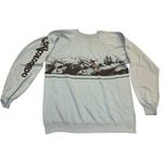 SKI THE SUMMIT COLORADO Vintage 80s Lightweight Sweatshirt, Size Medium P2P 21” Blue Photo 1