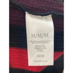 CAbi #3538 Royal Striped Pullover Sweater Womens M Red Black Purple Button Front Photo 4