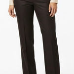 New York & Company Stretch Bootcut Dress Pants Womens 16 Tall Brown Work Career Size 14 Photo 0