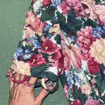 Vintage 80s Rose Garden Belted Dress Lady Carol of New York Pink Size L Photo 3