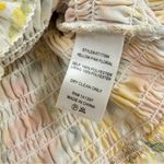 ASTR Yellow Ditsy Floral Puff Sleeve Blouse Womens M Smocked Romantic Coquette Photo 4