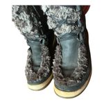 Timberland Kickadilla Black Nubuck Leather Faux Fur Lace Up Boots size 7.5 Photo 8