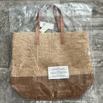 Mar Y Sol Montauk Tote Straw Bag in Sand/ Brown One Size, New w/Tag Tan Photo 3