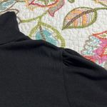 Ashley Stewart  22/24 plus size long sleeve black tunic high neck ruched sleeves Photo 5