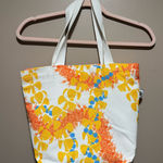 Colorful Patterned Medium Tote Bag Yellow Photo 0