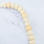 Vintage Necklace 1980's Cream Brown Blu Gold Tone Chunky Statement Necklace Photo 7