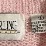 Vintage Sterling Harris sweater with pearl button placket L Pink Size L Photo 2