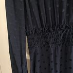 Sandro Claudia Shirred Polka Dot Mini Dress Marine (Please Read) Photo 5