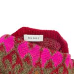 Rhode‎ Sweater Skirt Knit Fair Isle Long Midi Length Red Pink Green Size Small Photo 8