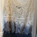 American Eagle White and black ombré crocheted top. Size M from . Photo 2