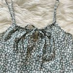 Floral Spaghetti Strap Green Dress Photo 2