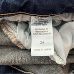 Maurice's  Capri Jeans Raw Hem Stretch Denim Dark Wash 24 Photo 6