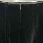 Laura Ashley Vintage Black Velvet A-Line Skirt Classic Career Holiday Size 10 M Photo 4