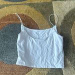 Wilfred Free Aritzia  Tyra Tank White Crop Top Spaghetti Straps Stretchy Size XS Photo 2
