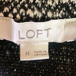 Ann Taylor LOFT Black Gray Marled Drawstring Cozy Knit Mini Pencil Skirt Size M Size M Photo 4