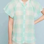 Maeve Gingham Flutter Top Photo 1