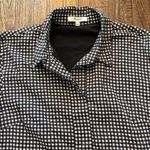 Madewell Black White Gingham Drop Waist Collared Button Front Dress 6 Photo 2