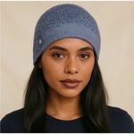 Barefoot Dreams  CozyChic‎ Lite Confetti Beanie Hat OS Deep Sea Blue Indigo Photo 3