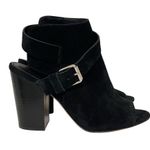 Paige Mimi Black Suede Block Heel Sandal 8 Photo 6