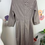 ZARA  Plaid Brown 3/4 Sleeve Sheath Dress - Size - XS Photo 4
