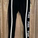 PINK - Victoria's Secret  Black White Rhinestone Bling Joggers, Medium Photo 0