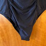J.Crew  Womens One Piece Swimsuit Square Neck Ruched Navy Blue Swim NWOT Size 16 Photo 4