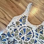 SEA NEW YORK | Floral Patchwork Embroidered Tank Maxi Dress | Size Small White Photo 3