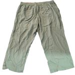 Evans Sage Viscose Linen Blend Trouser Pants Size 24 Green Photo 7