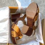 Kork-Ease NIB KORKS BY Natalia Knot Sandal Yellow Satin Photo 3