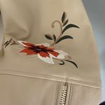 Dennis Basso Madison Ave. faux leather floral jacket Photo 2