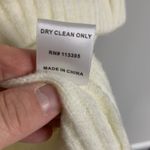 The Room  Cream Crop Sweater with Faux Fur Sleeves Size M Photo 3