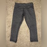Lululemon  Wunder Under Crop Herringbone Black / Black Photo 1