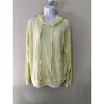 Michael Stars  Jo‎ Mesh Hoodie Lime Green Neon Yellow Size S EUC Photo 3