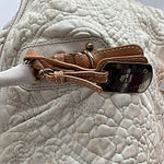 Etro Milano rare Quilted Beige Handbag Leather Trim 1B896 Photo 3