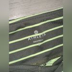 Athleta  Chaturanga Green Striped Stretch Women’s Capri Workout Leggings Gym Pant Photo 1