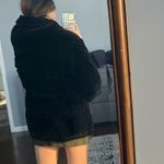 Anne Klein Velvet life Black Down Winter Coat Photo 2