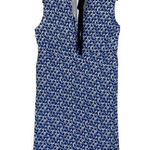 MARNI Silk Geo Shift Dress Royal Blue White Black 46 (10) Size L Photo 8