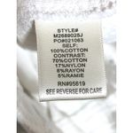 John Paul Richard Embroidered Floral Zip Jacket Womens L Chic Moto Quiet Luxury White Size L Photo 5