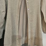 Roz & Ali  Cardigan Shimmer Rhinestone Button Ribbed Knit Sweater‎ 2X Photo 4