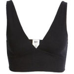 BP NWT  Nordstrom Sleeveless Crop Tank Black Medium Organic Cotton Stretch‎ Photo 0