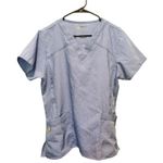 Wink Four Stretch 4 Light Blue Scrub Top Size L Photo 0