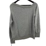 Michael Lauren  Silver Sparkly Open Shoulder Sweatshirt New Size XS Photo 3